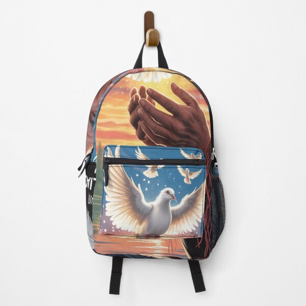 Item preview, Truth and Reconciliation Day Indigenous Art – Elder with Doves and Sunset designed and sold by InspiredCreatives.