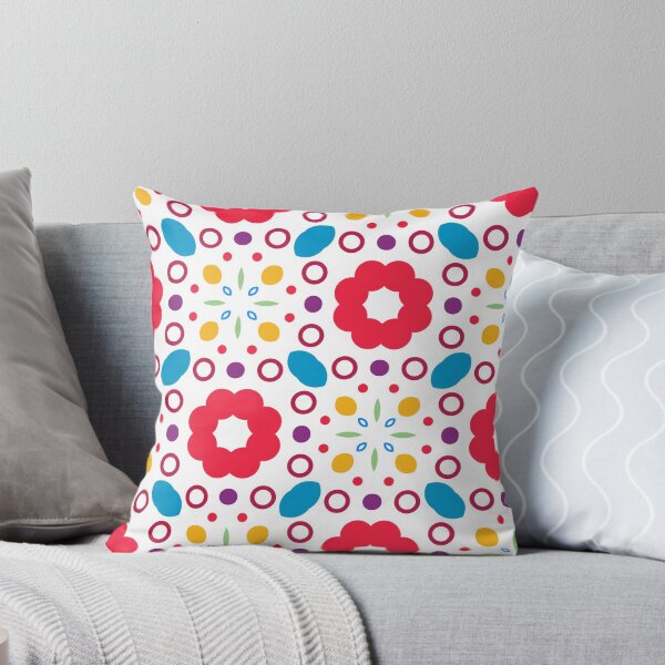 Item preview, decorative circle decoration color seamless colorful repeat pattern designed and sold by Abrahamjrnd.