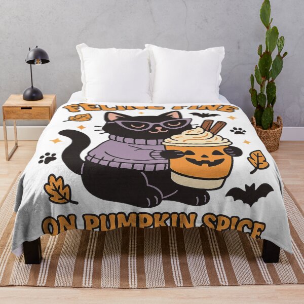 Item preview, Feline Fine on Pumpkin Spice – Cute Cat designed and sold by TWdesign74.