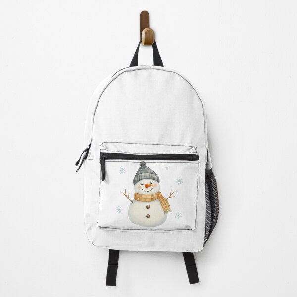Item preview, Cute Snowman with Scarf and Winter Hat Illustration designed and sold by ArtfulWeave.