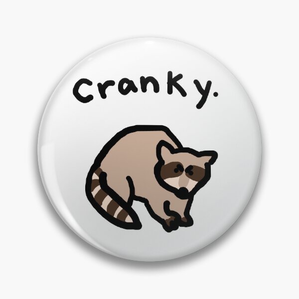 Item preview, cranky raccoon designed and sold by AbbieTheSnail.