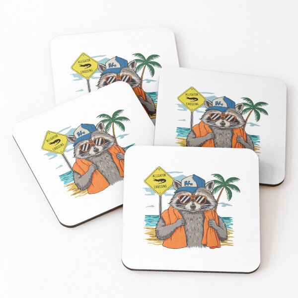 Item preview, Retro 80s Summer Beach Raccoon designed and sold by TeeARTHY.