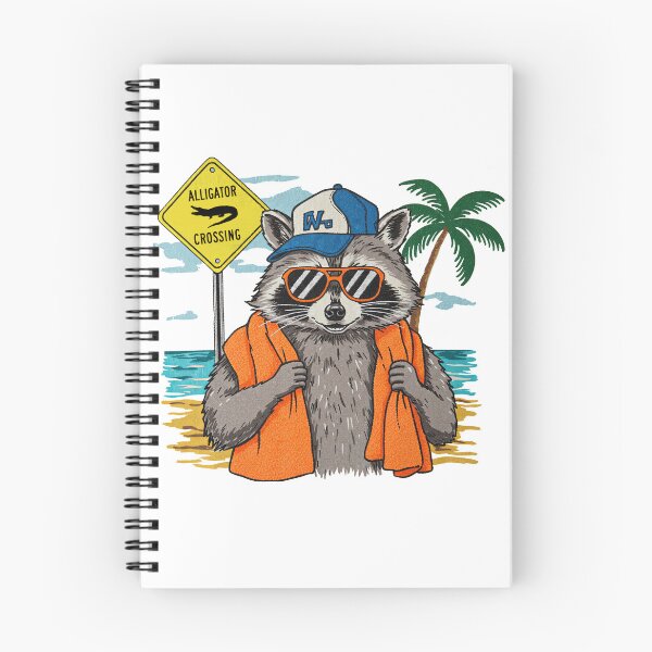 Item preview, Retro 80s Summer Beach Raccoon designed and sold by TeeARTHY.