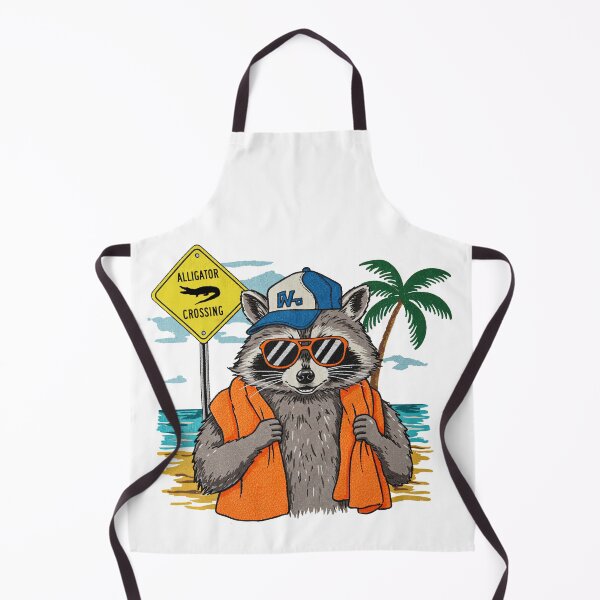 Item preview, Retro 80s Summer Beach Raccoon designed and sold by TeeARTHY.