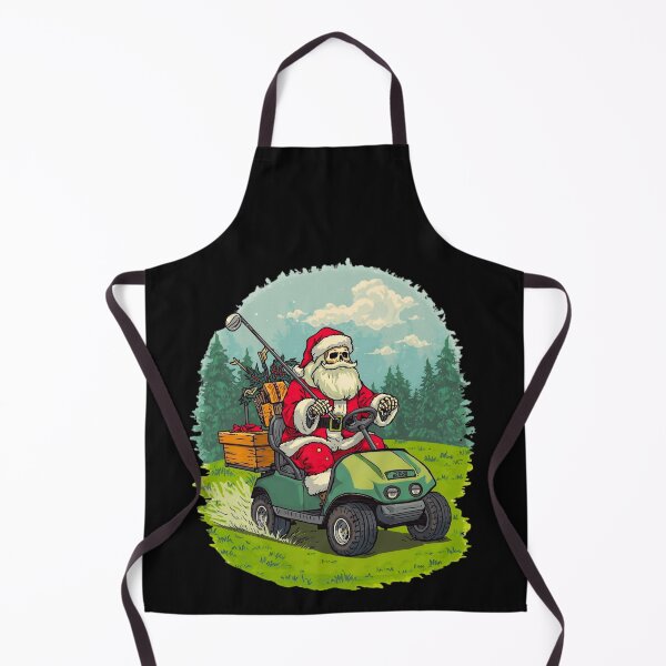 Item preview, Santa Skeleton Golf Cart Driver designed and sold by Zakrytos ★★★★★.