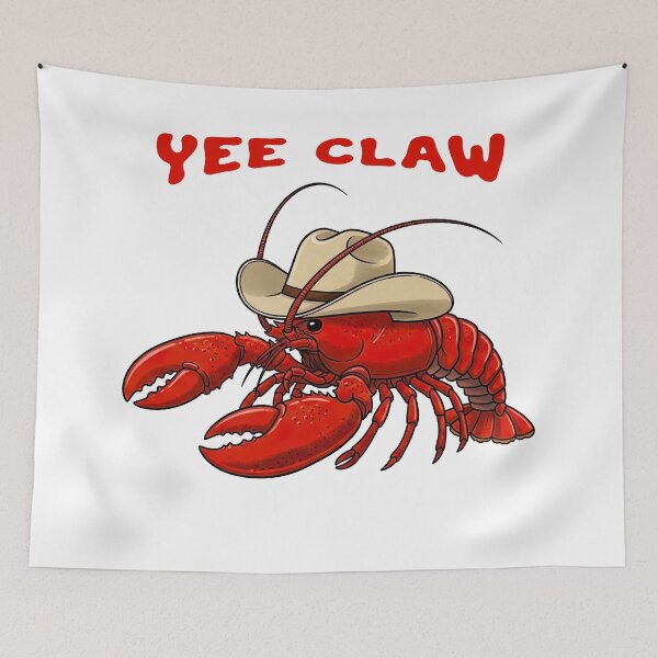 Item preview, Yee Claw Funny Cowboy Crab Pun designed and sold by TeeARTHY.