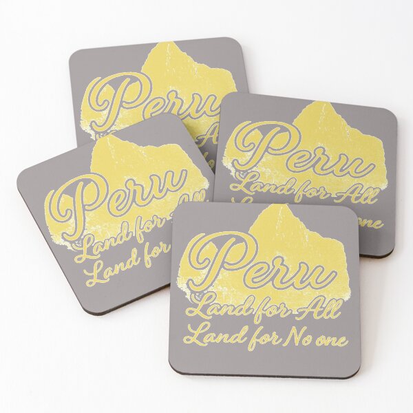 Item preview, Peru: Land for all, Land for No One - Elegant golden typography designed and sold by Inversud.