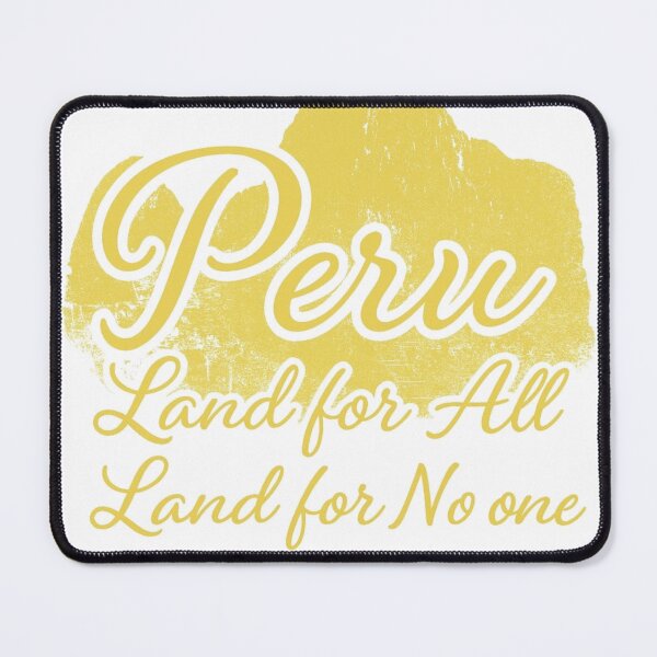 Item preview, Peru: Land for all, Land for No One - Elegant golden typography designed and sold by Inversud.