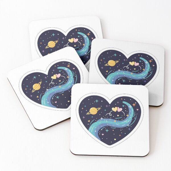 Item preview, Celestial Heart – Starry Night Sky with Planets & Stars Illustration designed and sold by zerastore.