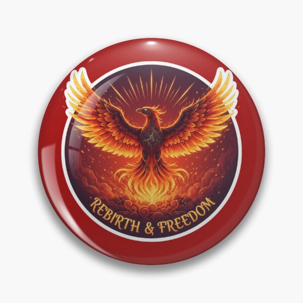 Item preview, Fiery Phoenix Rising – Rebirth and Freedom designed and sold by PrintBreeze.