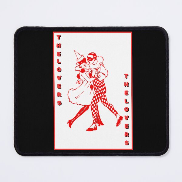 Item preview, Red & White "The Lovers" retro style playing tarot card designed and sold by PlagueTSH.