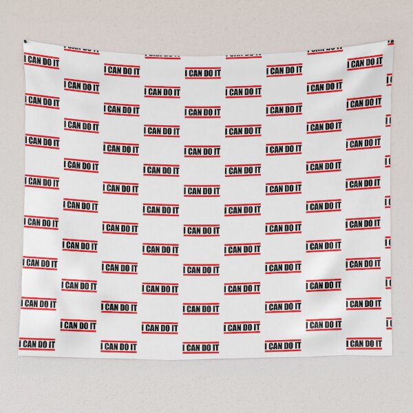 Item preview, I Can Do It Motivation Confidence Mindset Training Quote designed and sold by shirt-o-mat.