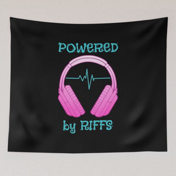 Item preview, Headphones | Powered By Riffs designed and sold by ObsidianDaz.