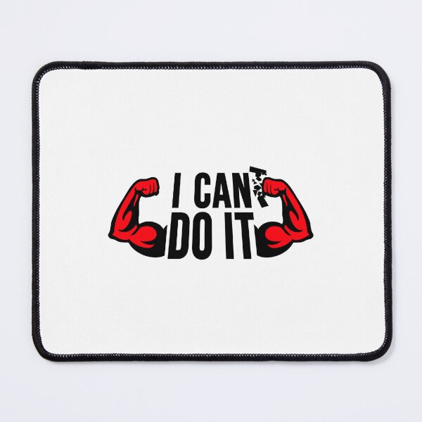 Item preview, I Can Do It Motivation Bodybuilder Mindset Training Quote designed and sold by shirt-o-mat.
