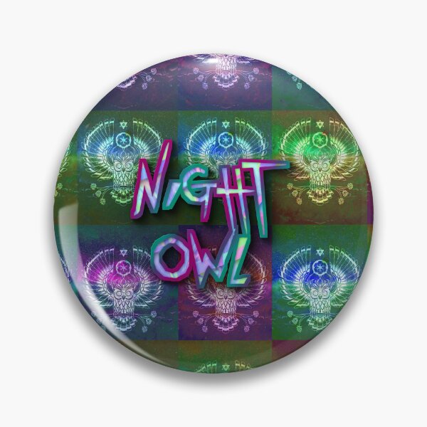 Item preview, Night Owl Neon Party People Technicolor Pattern designed and sold by FestDrip.