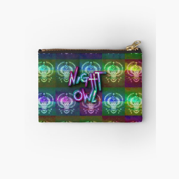 Item preview, Night Owl Neon Party People Technicolor Pattern designed and sold by FestDrip.