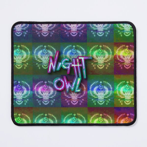 Item preview, Night Owl Neon Party People Technicolor Pattern designed and sold by FestDrip.