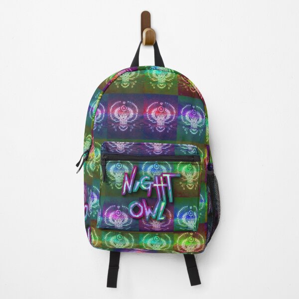 Item preview, Night Owl Neon Party People Technicolor Pattern designed and sold by FestDrip.