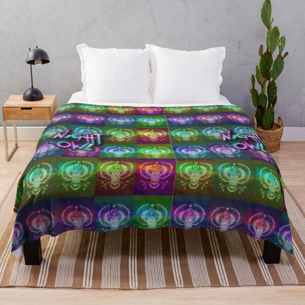 Item preview, Night Owl Neon Party People Technicolor Pattern designed and sold by FestDrip.