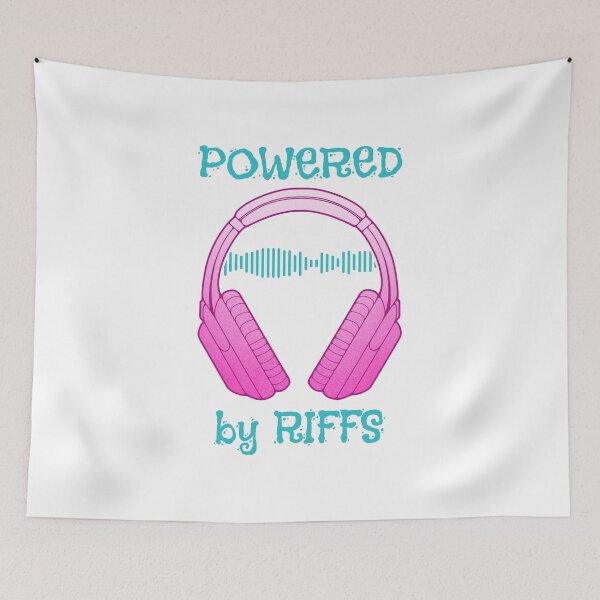 Item preview, Headphones | Powered By Riffs designed and sold by ObsidianDaz.
