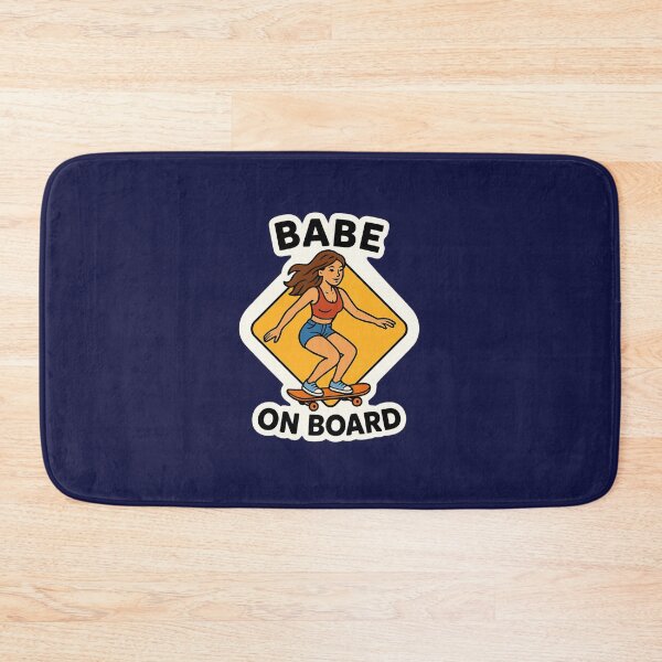 Item preview, Babe on Board Funny Skateboard Spoof Parody Girl Gift designed and sold by shminoa.