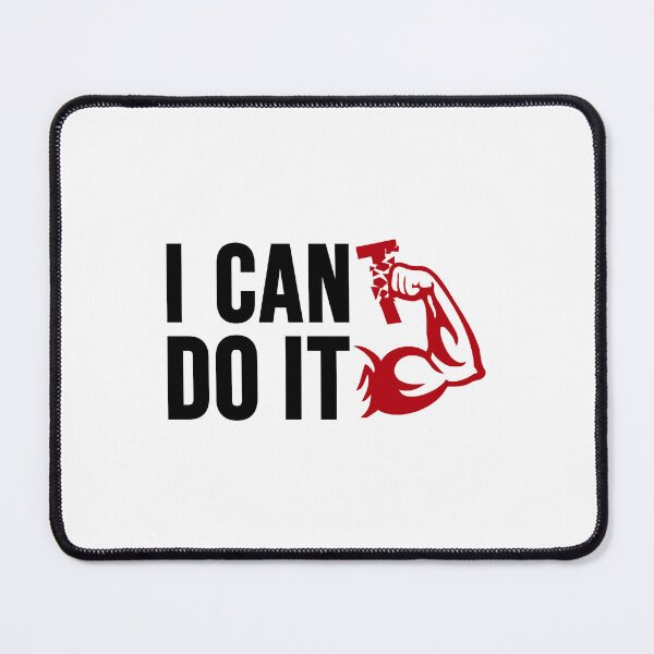 Item preview, I Can Do It Motivation Bodybuilder Mindset Training Quote designed and sold by shirt-o-mat.