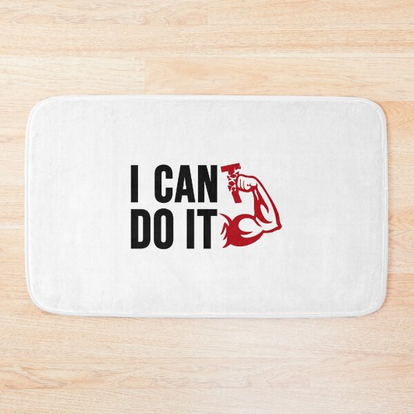 Item preview, I Can Do It Motivation Bodybuilder Mindset Training Quote designed and sold by shirt-o-mat.