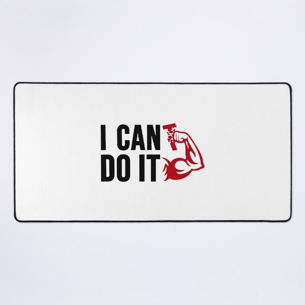 Item preview, I Can Do It Motivation Bodybuilder Mindset Training Quote designed and sold by shirt-o-mat.
