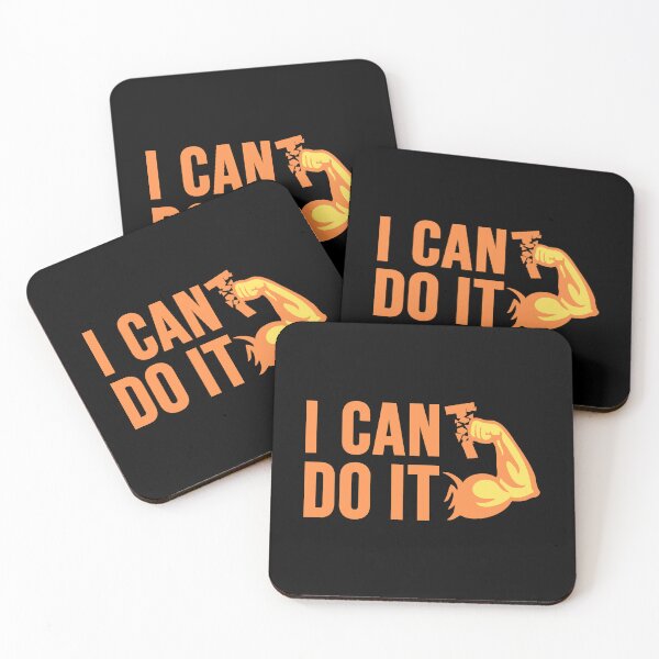Item preview, I Can Do It Motivation Bodybuilder Mindset Training Quote designed and sold by shirt-o-mat.