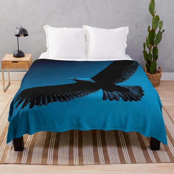 Item preview, Eagle in Flight Silhouette – Blue Sky Poster designed and sold by Moisky Art.