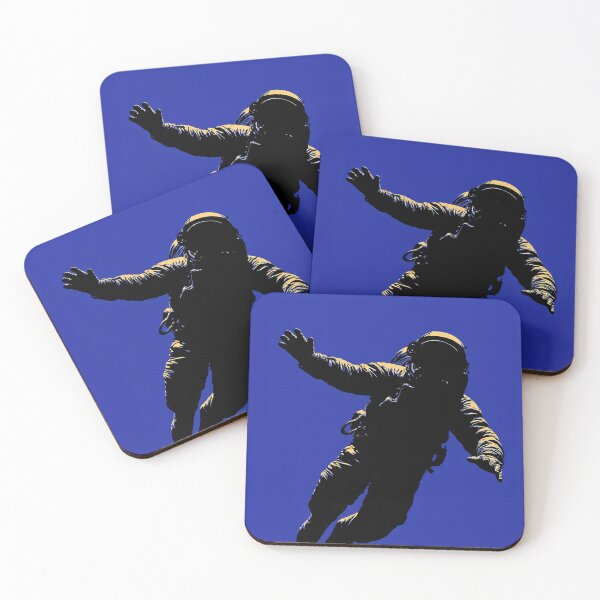 Item preview, Astronaut Silhouette on Blue – Space Poster designed and sold by Moisky Art.
