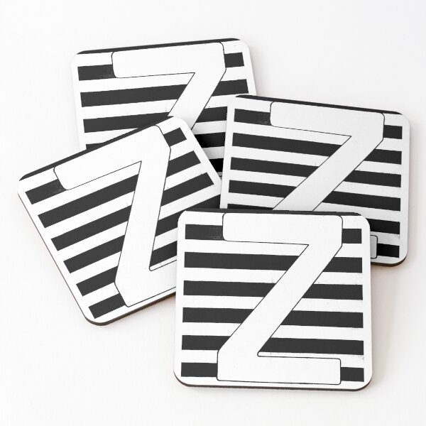 Item preview, Z Letter Black and White Minimalist Typography designed and sold by GTeoArt.