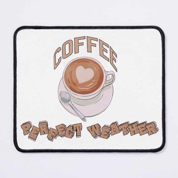 Item preview, Perfect Weather for Coffee – Cozy Fall Sticker designed and sold by creativesurface.