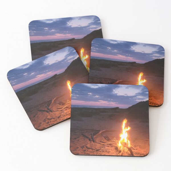 Item preview, Campfire romance on the beach designed and sold by clickandmore.