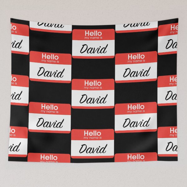 Item preview, Hello My Name Is David Nametag designed and sold by loganl-loyd.