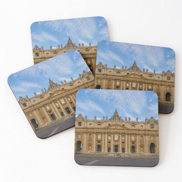 Item preview, St. Peter's Basilica Facade And Vatican Architecture From The Square, Grand Baroque Glory designed and sold by Nmallia.