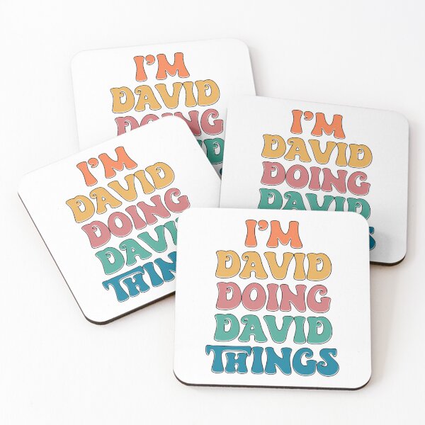 Item preview, David Funny Retro First Name designed and sold by loganl-loyd.