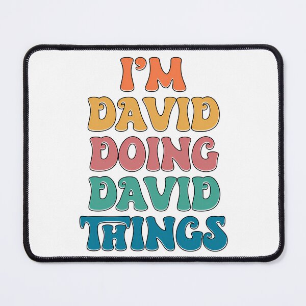 Item preview, David Funny Retro First Name designed and sold by loganl-loyd.