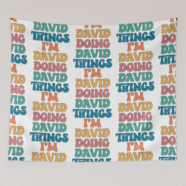 Item preview, David Funny Retro First Name designed and sold by loganl-loyd.