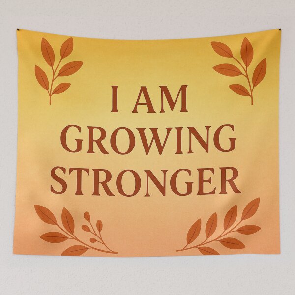 Item preview, I am growing stronger | Positive SEL Affirmation designed and sold by MforMontessori.