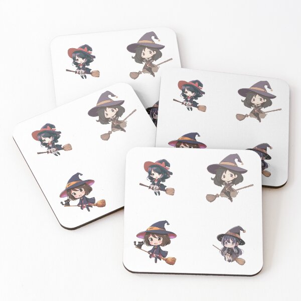 Item preview, Cute Chibi Witches on Brooms – Kawaii Halloween Sticker Pack designed and sold by Clawffirmations.