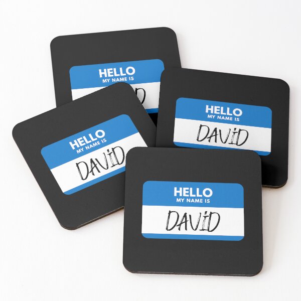 Item preview,  David Name - Blue Nametag David Name Label designed and sold by loganl-loyd.