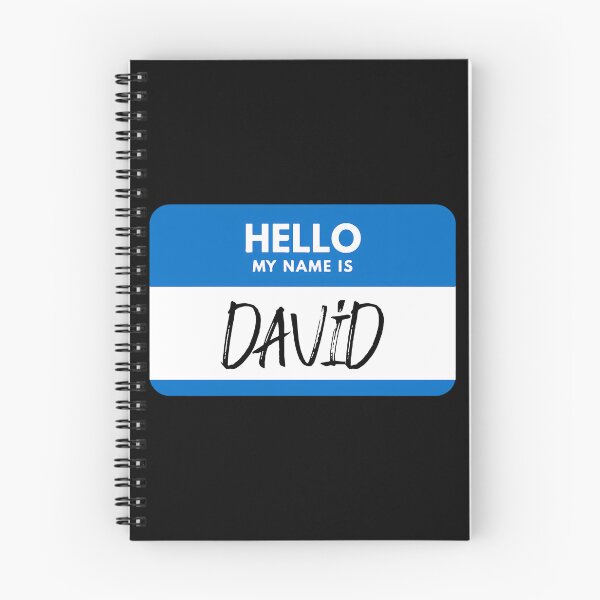Artikelvorschau, David-Name – blaues Namensschild David-Namensschild entworfen und verkauft von loganl-loyd.