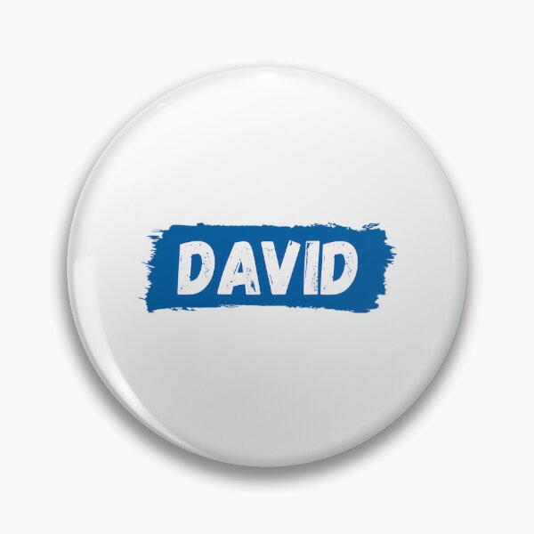 Item preview, David Name Blue Brush Nametag David Name Label designed and sold by loganl-loyd.