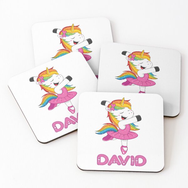Item preview, David Pink  David The Dancing Unicorn - Special Personalised Gift For David designed and sold by loganl-loyd.