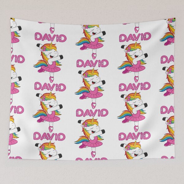 Item preview, David Pink  David The Dancing Unicorn - Special Personalised Gift For David designed and sold by loganl-loyd.