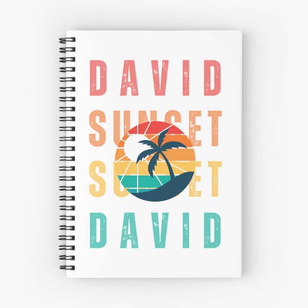 Artikelvorschau, David Name David Sonnenuntergang Strand Design entworfen und verkauft von loganl-loyd.