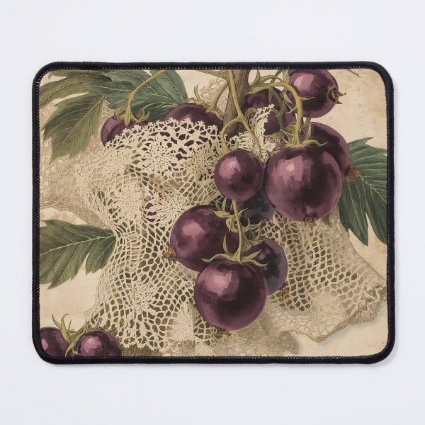 Item preview, Vintage Goblincore Nightshade Berries and Antique Lace Illustration designed and sold by SipandStan.
