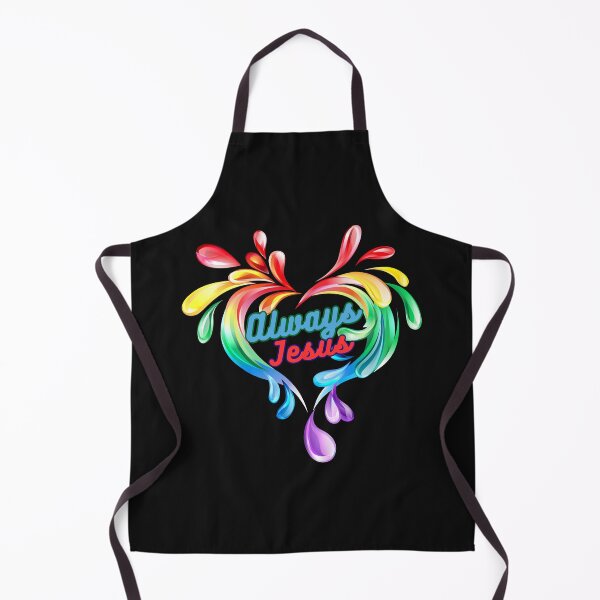 Item preview, Always Jesus Colorful Heart Splash Christian Art Design designed and sold by Kindloom.