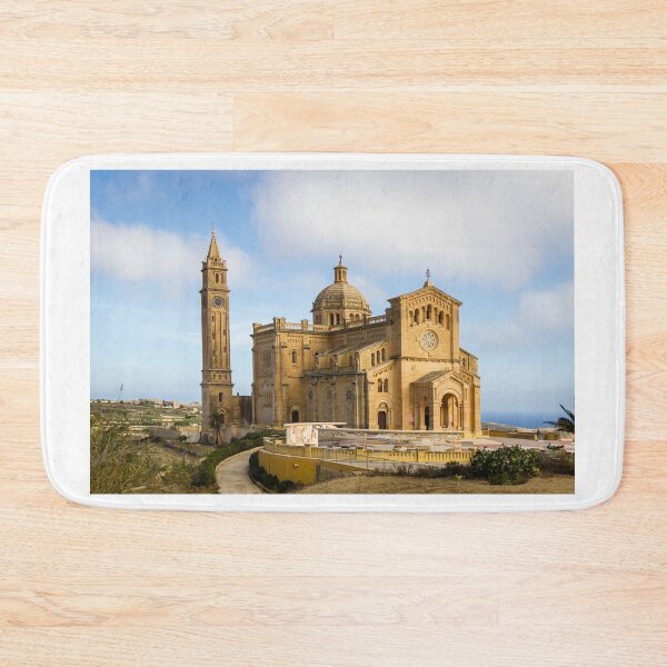 Item preview, Grand Coastal Cathedral With Bell Tower And Dome Overlooking Blue Sea Landscape designed and sold by Nmallia.
